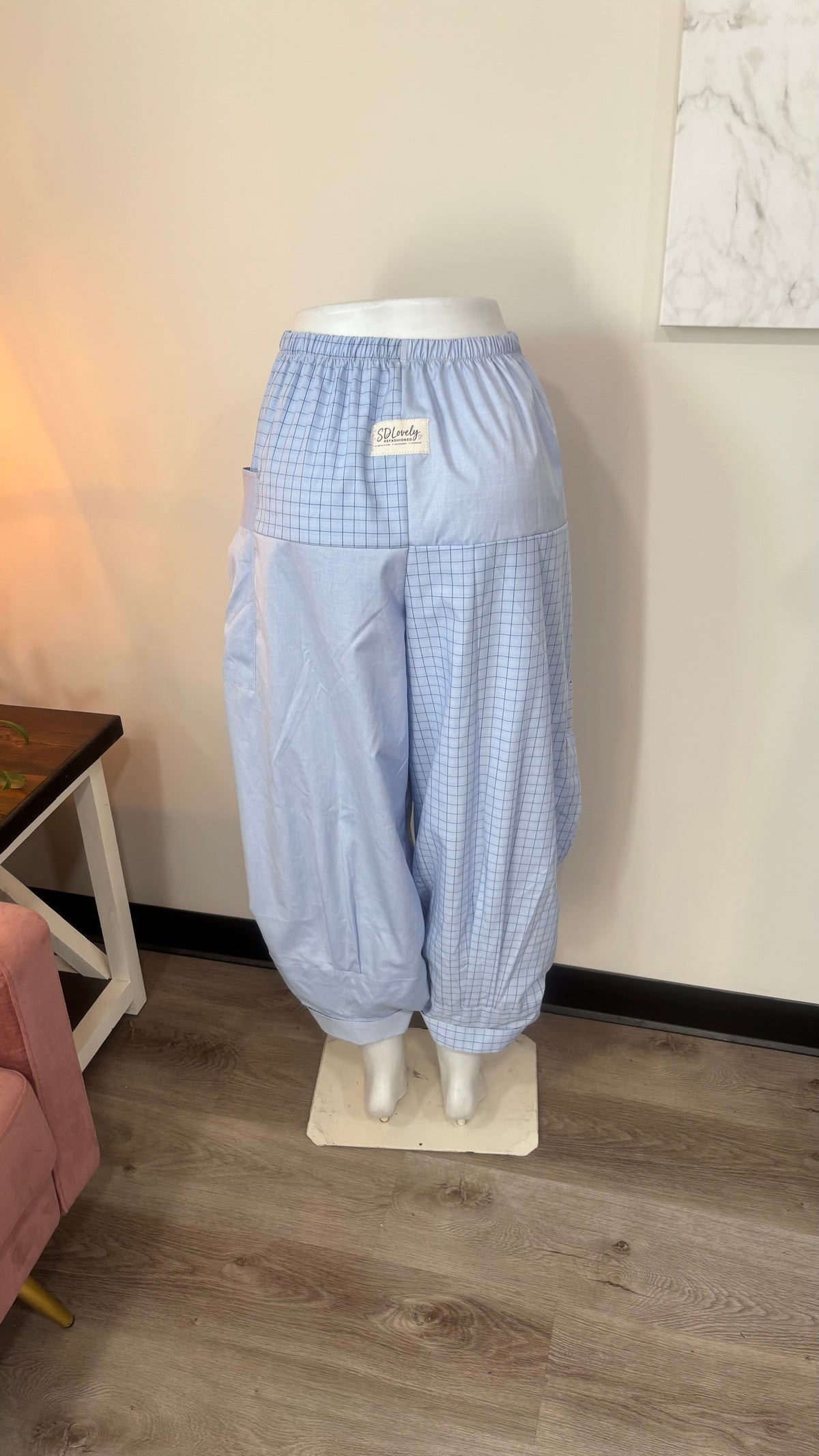 Upcycled Men’s Shirt Balloon Pants | Handmade| One of a Kind