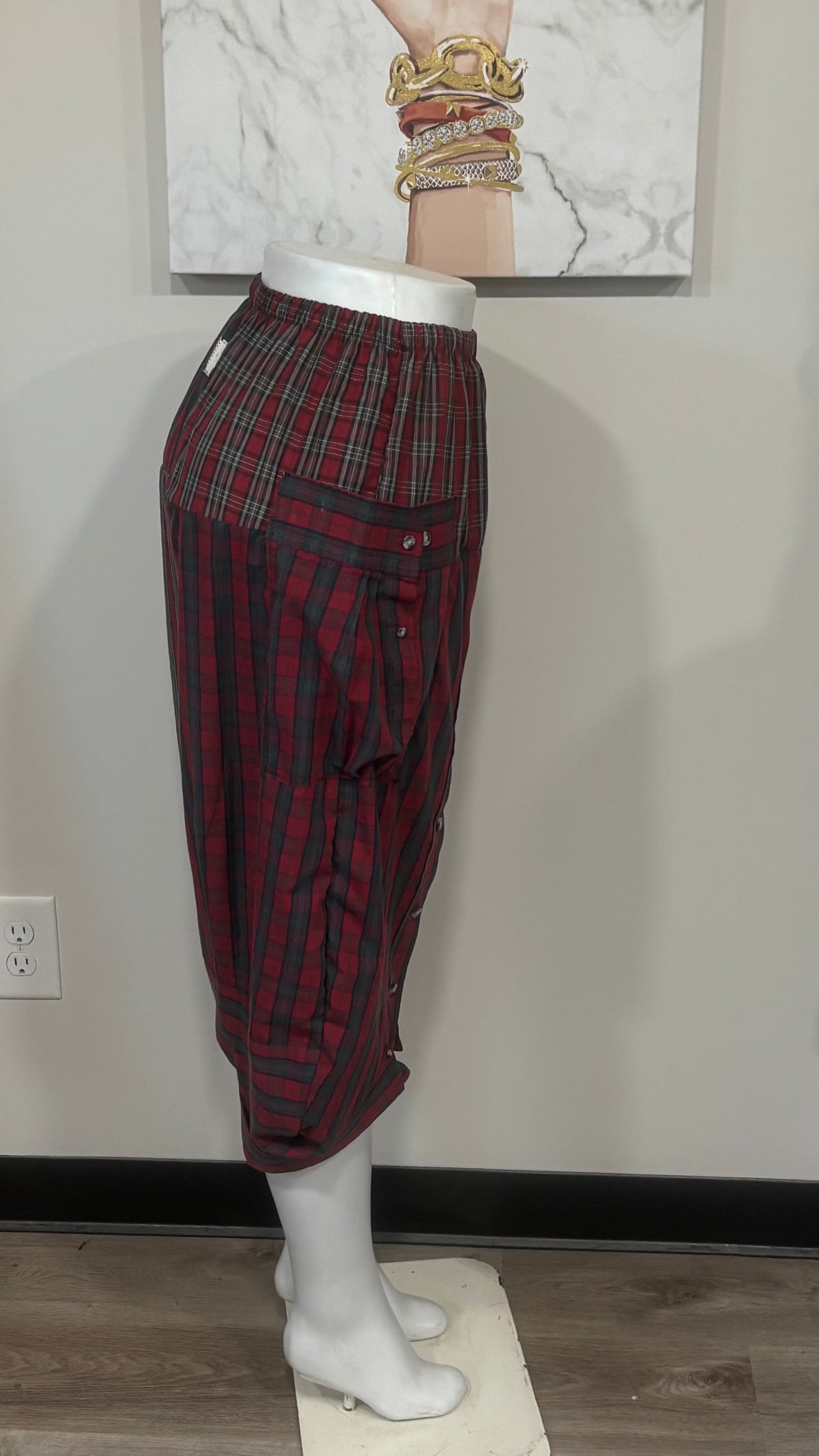 Upcycled Men’s Shirt Balloon Pants | Handmade Boho Pants | Sustainable Lounge Pants | One of a Kind Patchwork Pants
