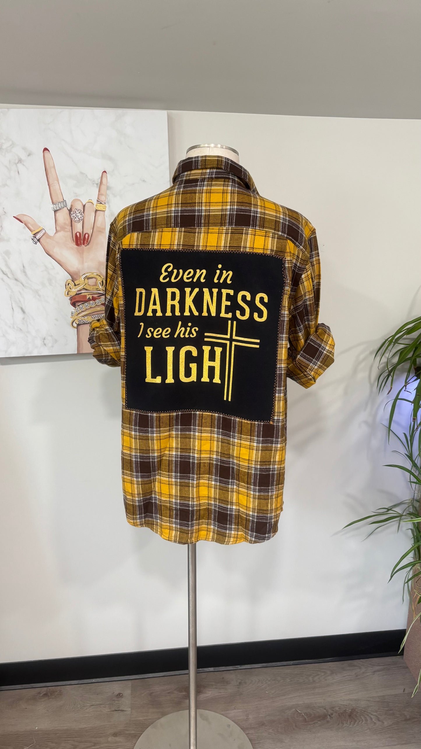 Even In The Darkness - Refashioned Flannel