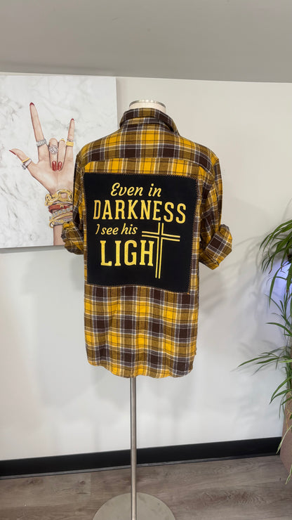 Even In The Darkness - Refashioned Flannel