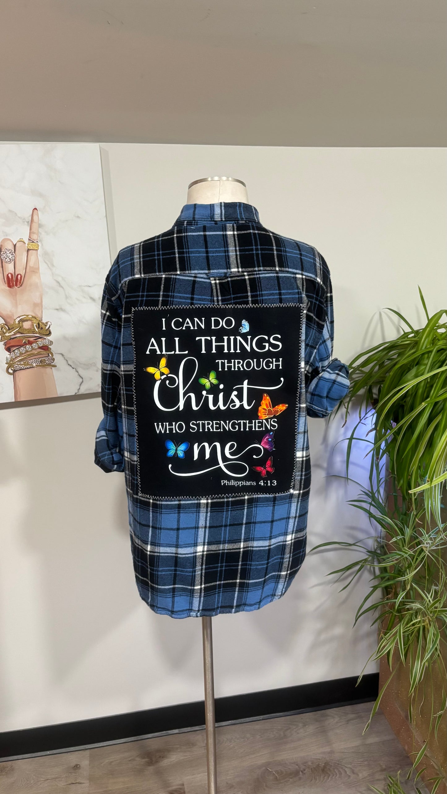 I Can Do All Things - Refashioned Flannel