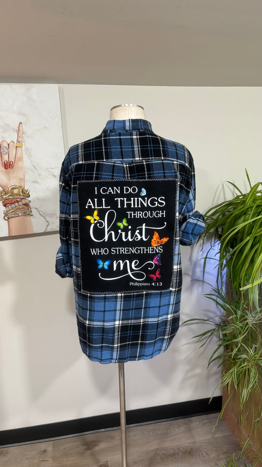 I Can Do All Things - Refashioned Flannel
