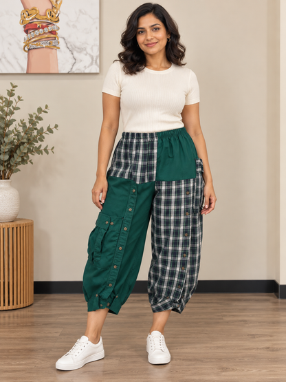 Upcycled Men’s Shirt Balloon Pants | Handmade| One of a Kind