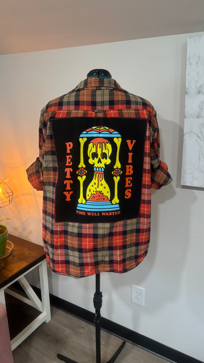 Petty Vibes - Refashioned Flannel