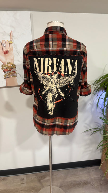 Nirvana - Refashioned Flannel