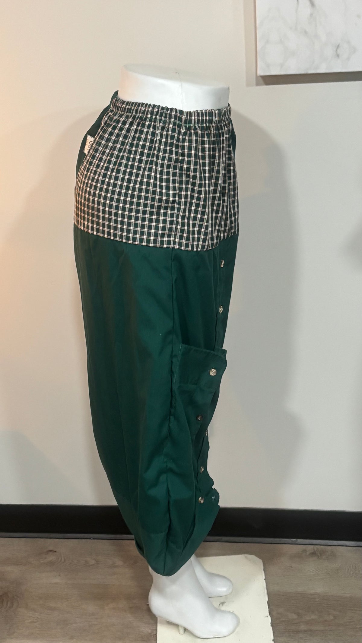 Upcycled Men’s Shirt Balloon Pants | Handmade| One of a Kind