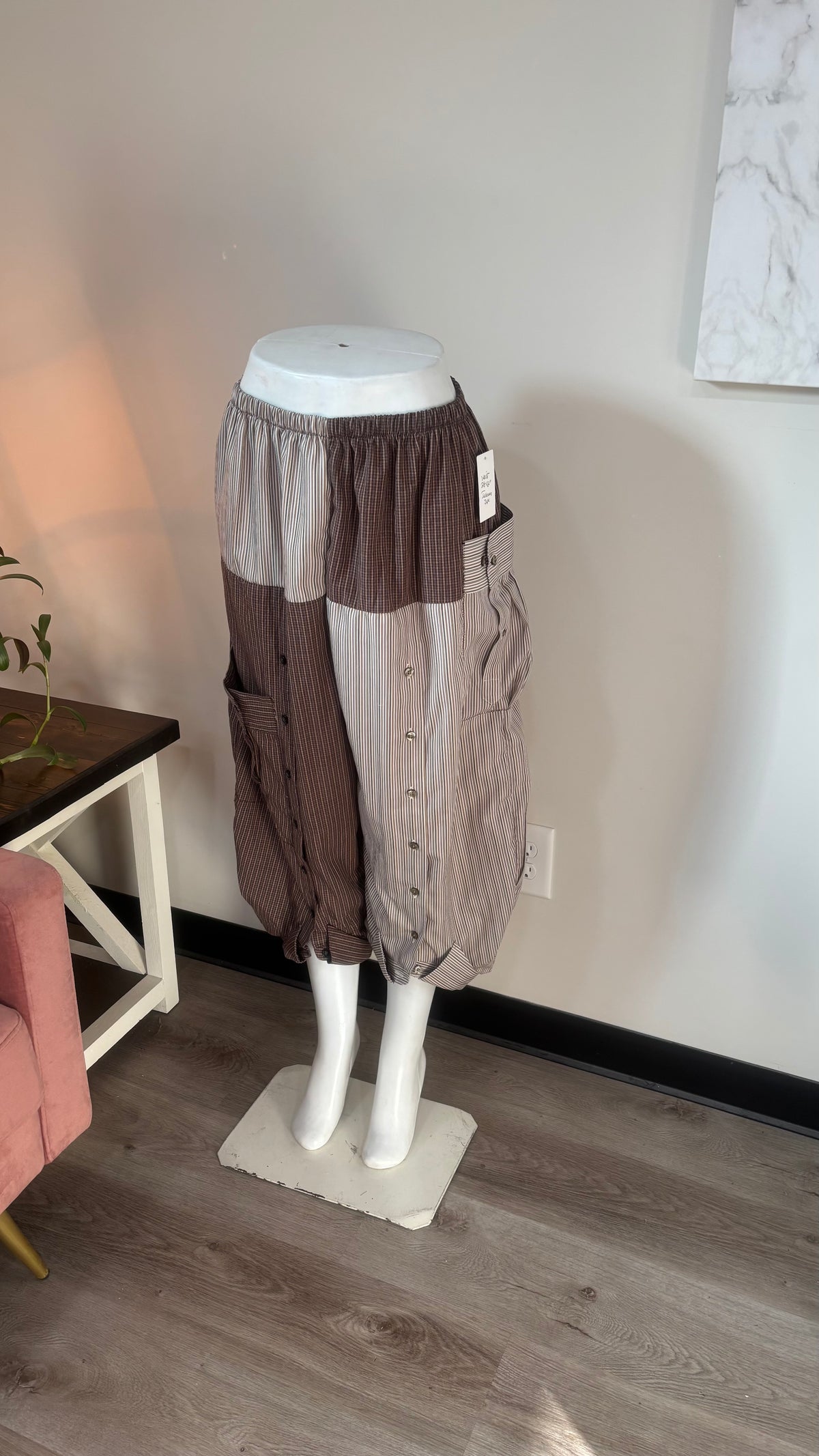 Upcycled Men’s Shirt Balloon Pants | Handmade| One of a Kind