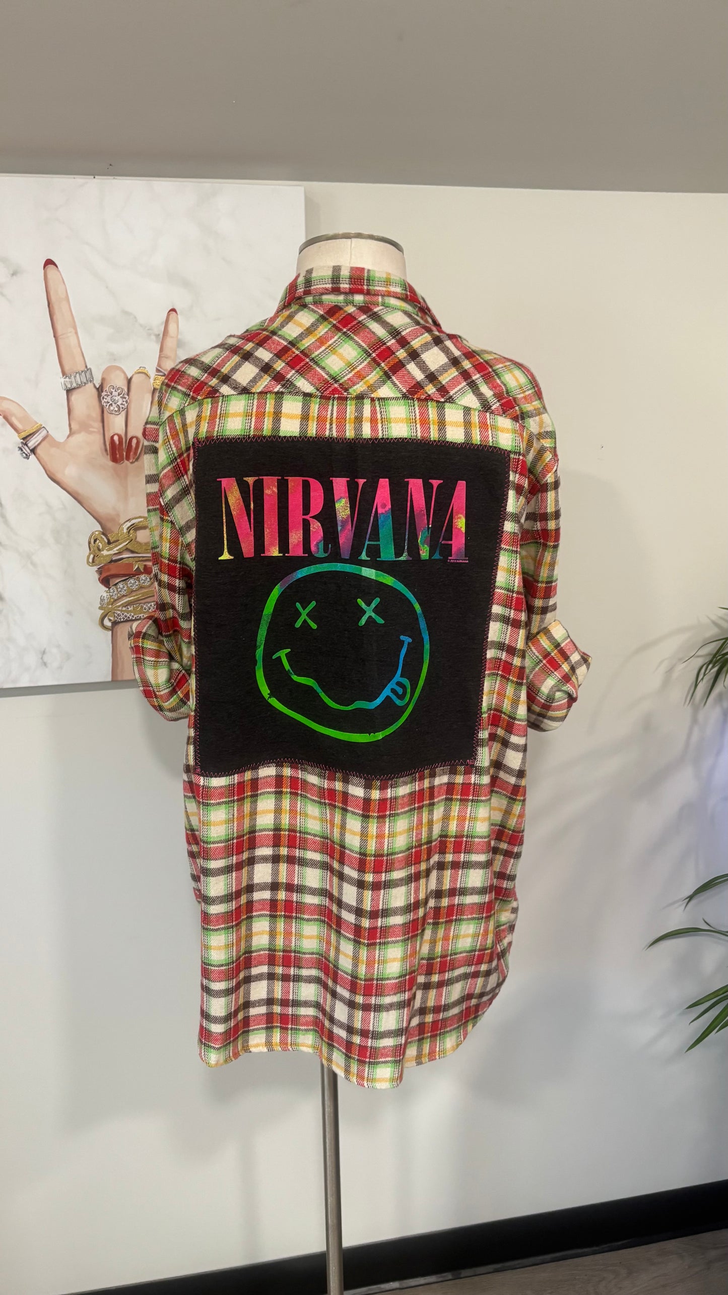 Nirvana - Refashioned Flannel