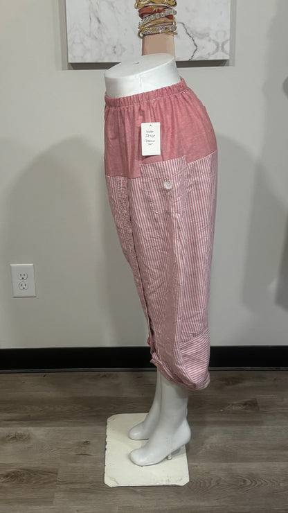 Upcycled Men’s Shirt Balloon Pants | Handmade Boho Pants | Sustainable Lounge Pants | One of a Kind Patchwork Pants