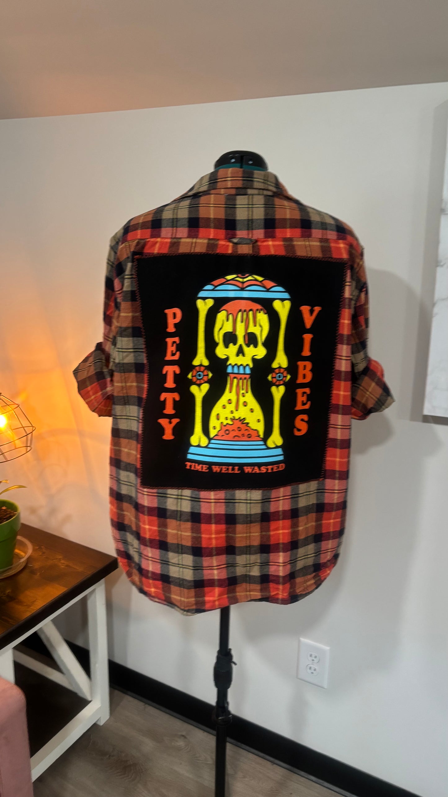 Petty Vibes - Refashioned Flannel