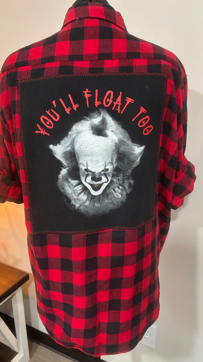 Pennywise You’ll Float Too (It) - Refashioned Flannel