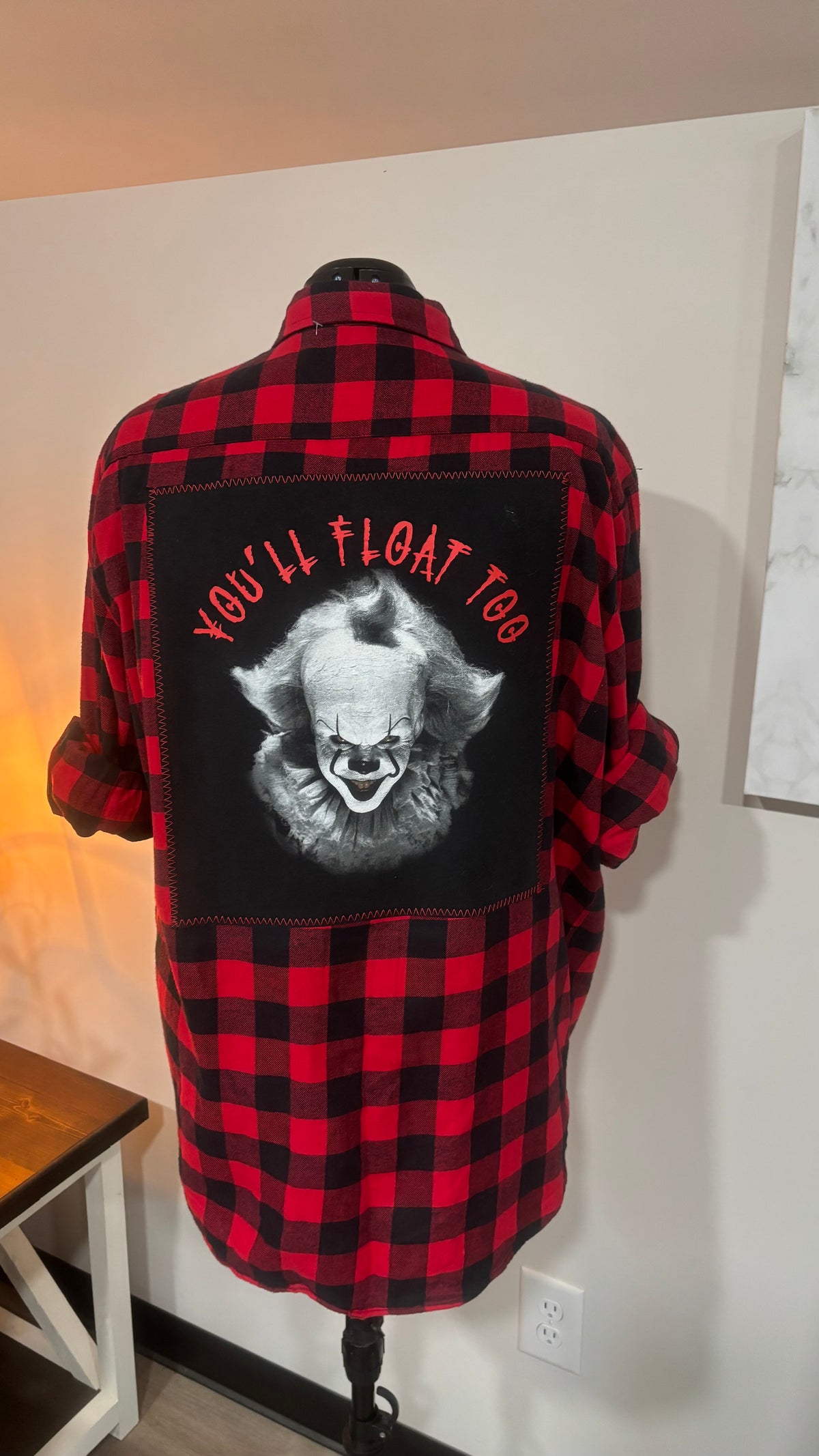 Pennywise You’ll Float Too (It) - Refashioned Flannel