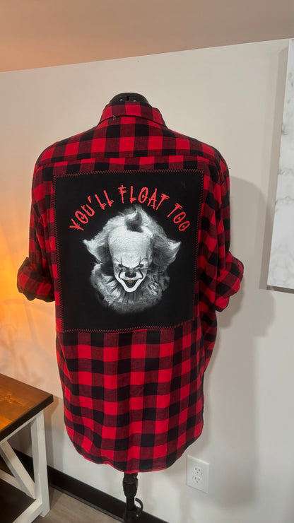 Pennywise You’ll Float Too (It) - Refashioned Flannel