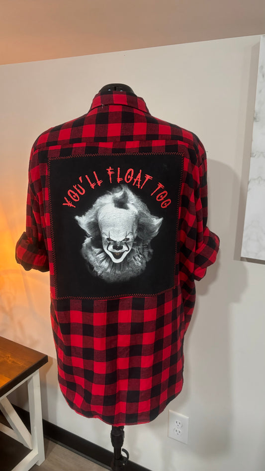 Pennywise You’ll Float Too (It) - Refashioned Flannel