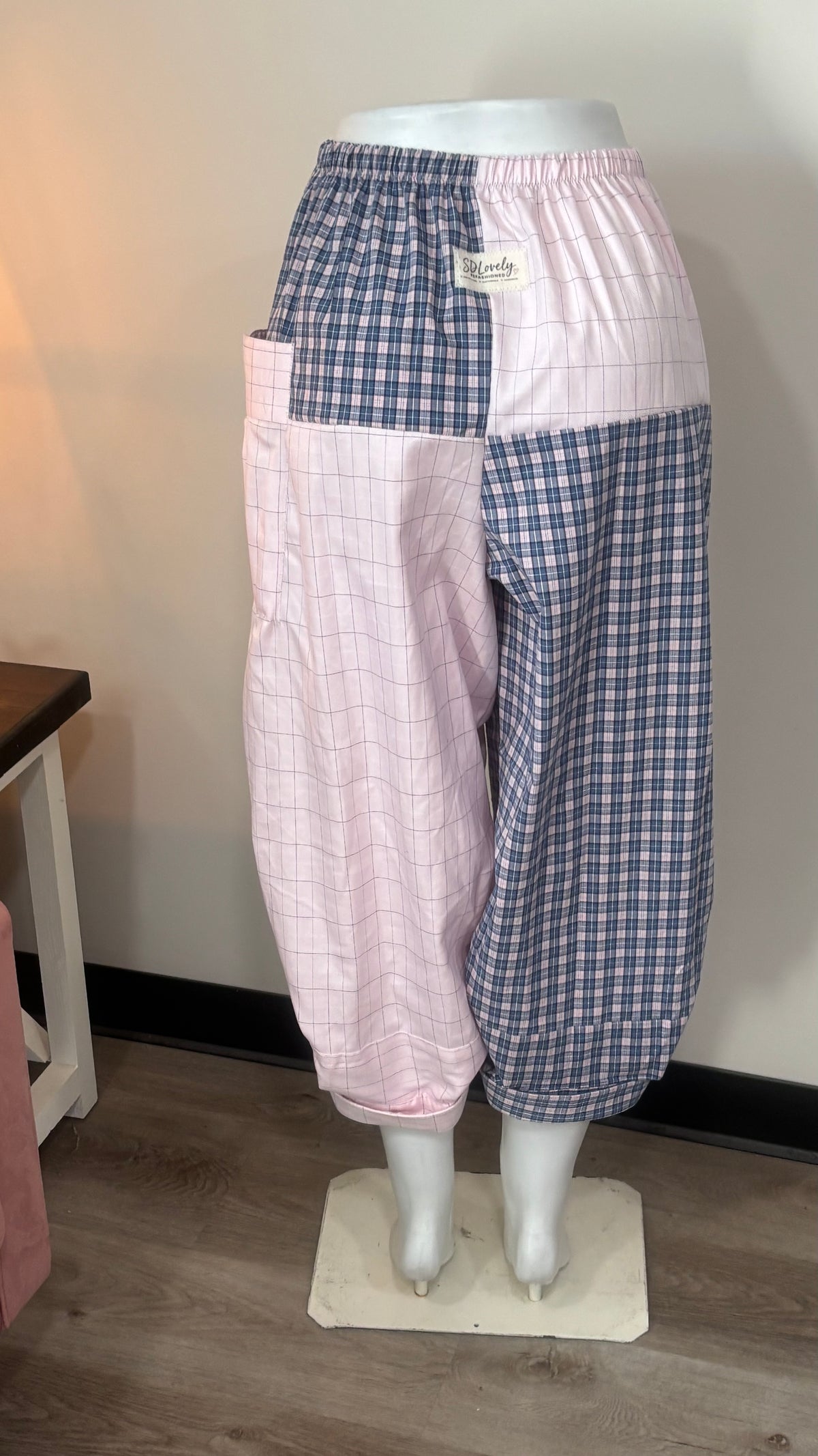 Upcycled Men’s Shirt Balloon Pants | Handmade| One of a Kind