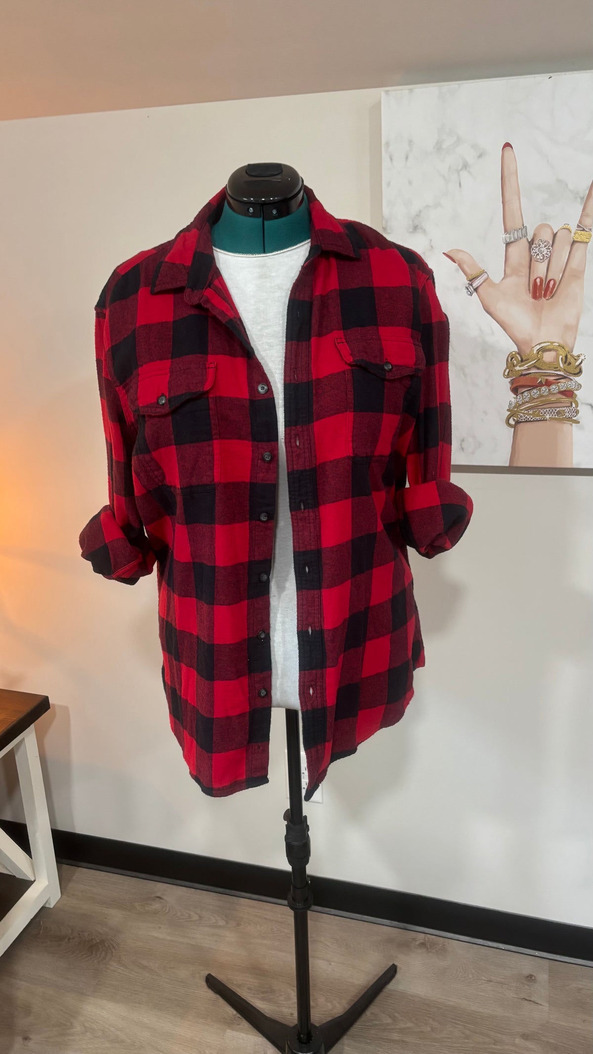 Scary Clown - Refashioned Flannel