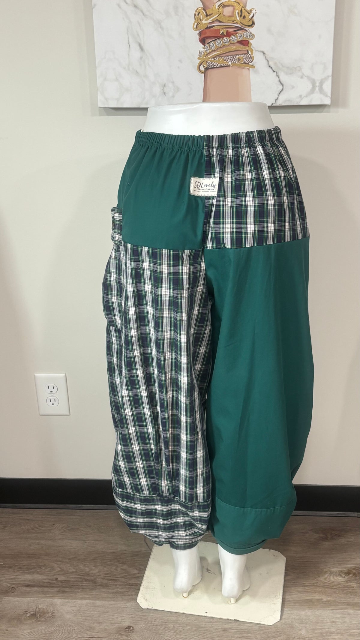 Upcycled Men’s Shirt Balloon Pants | Handmade| One of a Kind