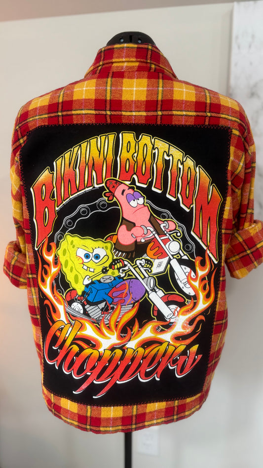 Bikini Bottom Chopper (SpongeBob) - Refashioned Flannel