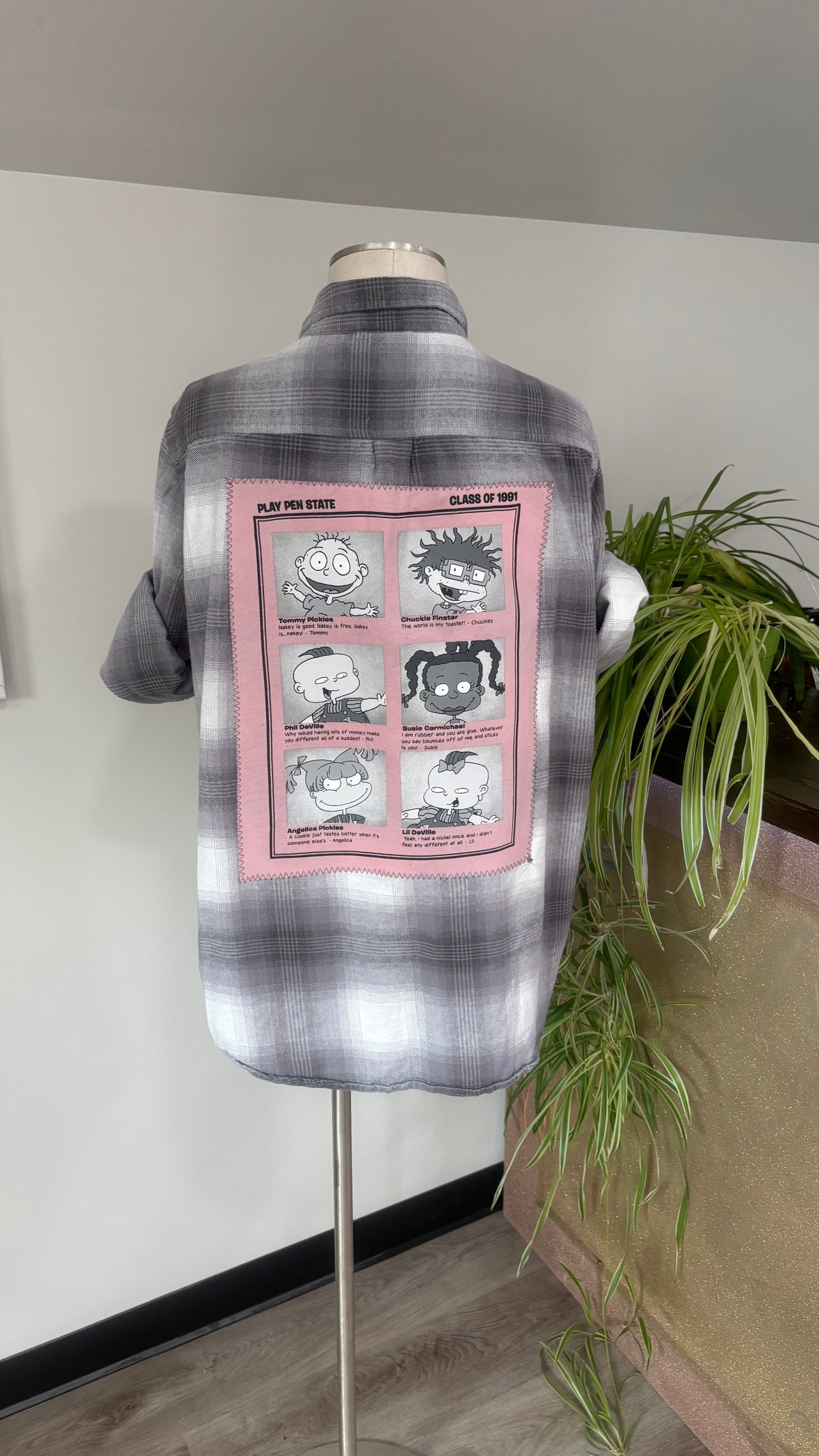 Rug Rats Class of 1991- Refashioned Flannel