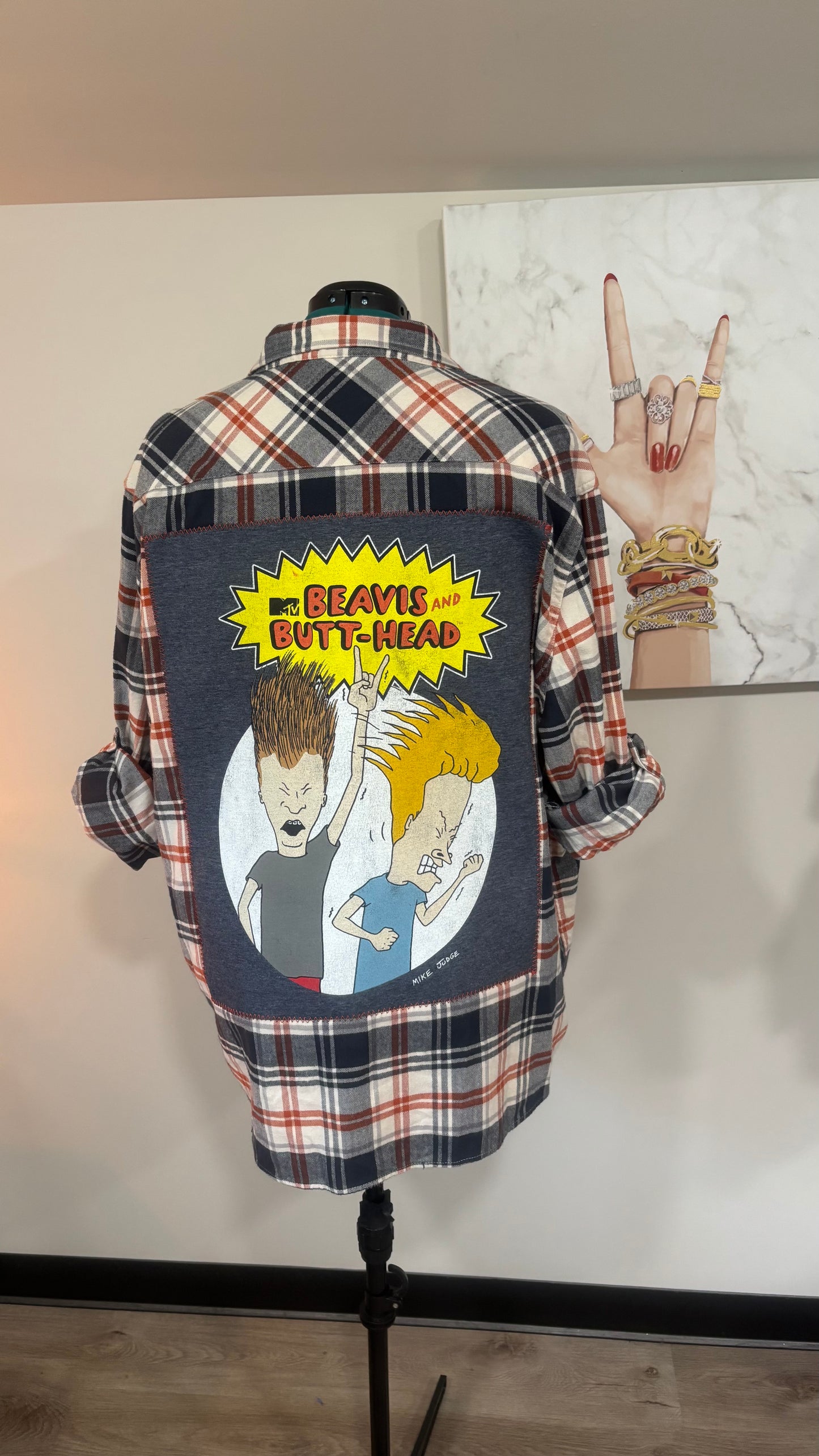 Beavis and Butt-Head - Refashioned Flannel