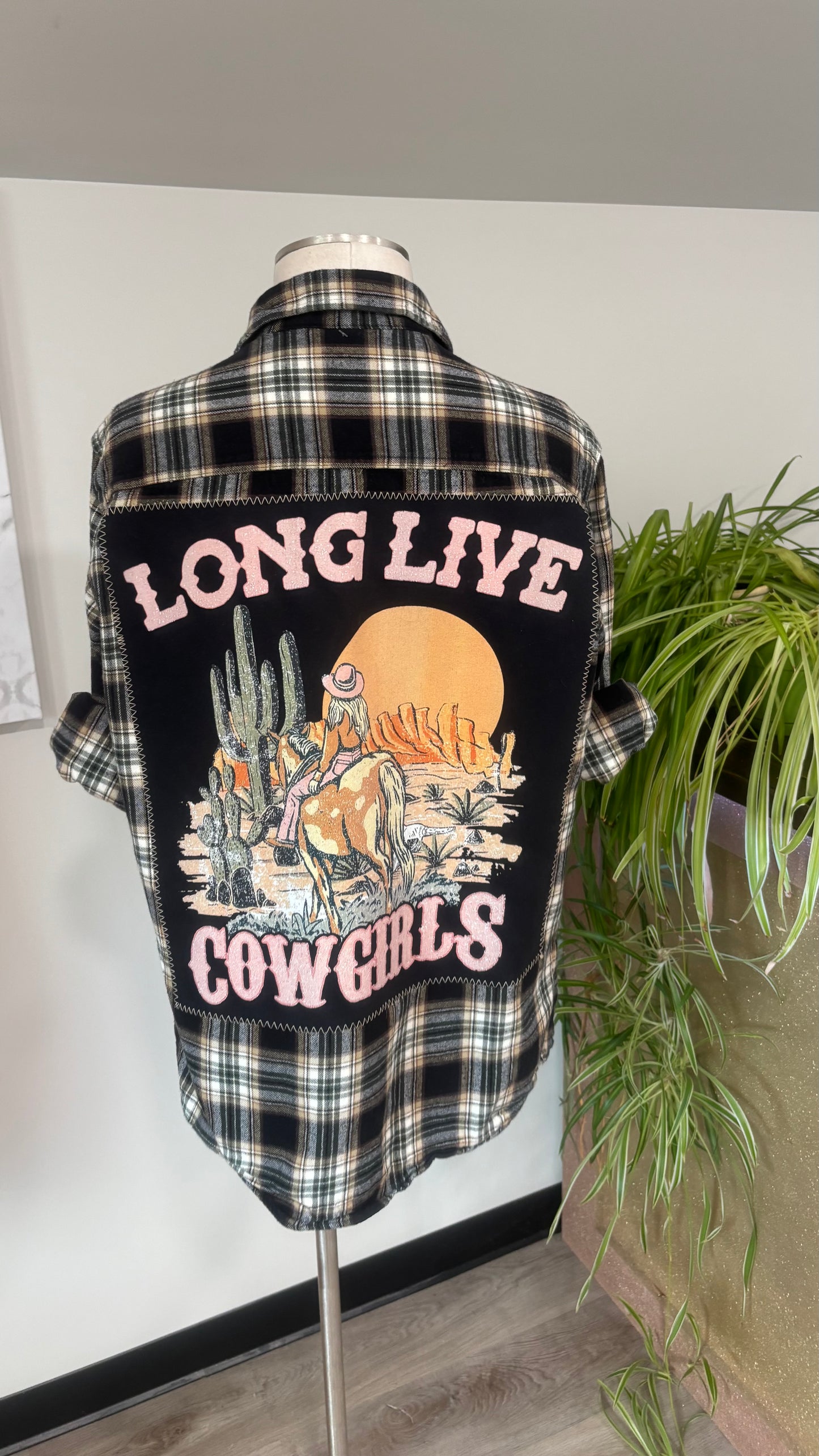 Long Live Cowgirls - Refashioned Flannel