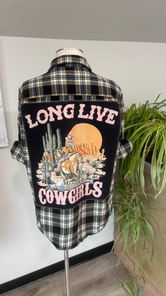 Long Live Cowgirls - Refashioned Flannel