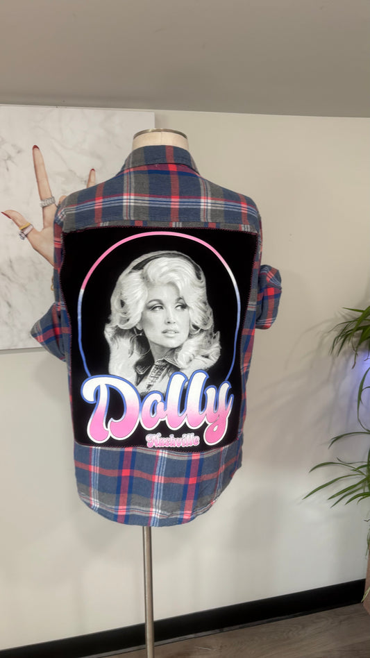 Dolly Nashville - Refashioned Flannel