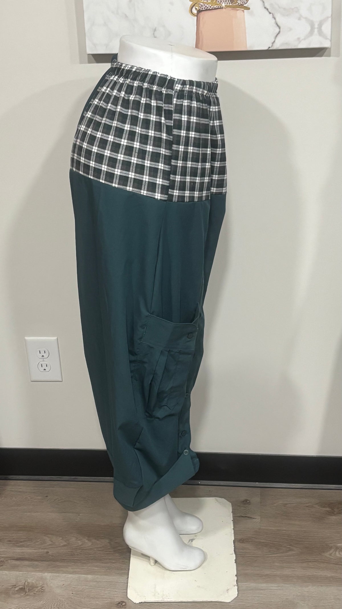 Upcycled Men’s Shirt Balloon Pants | Handmade| One of a Kind