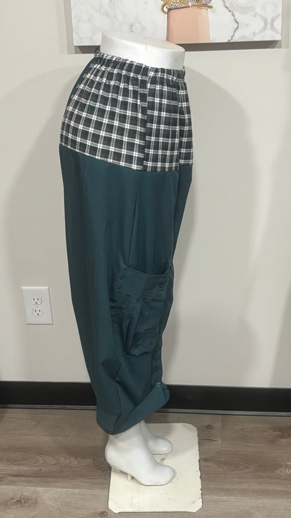 Upcycled Men’s Shirt Balloon Pants | Handmade| One of a Kind