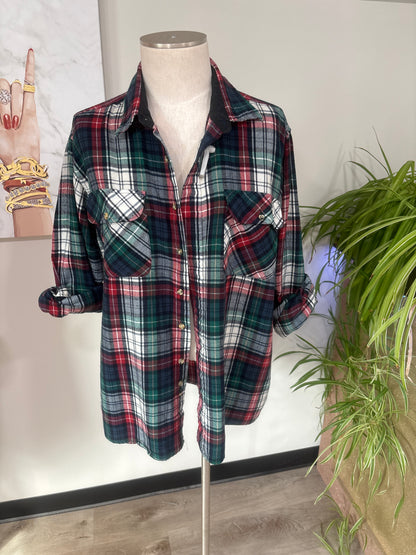 Go Jesus It’s Your Birthday - Refashioned Flannel