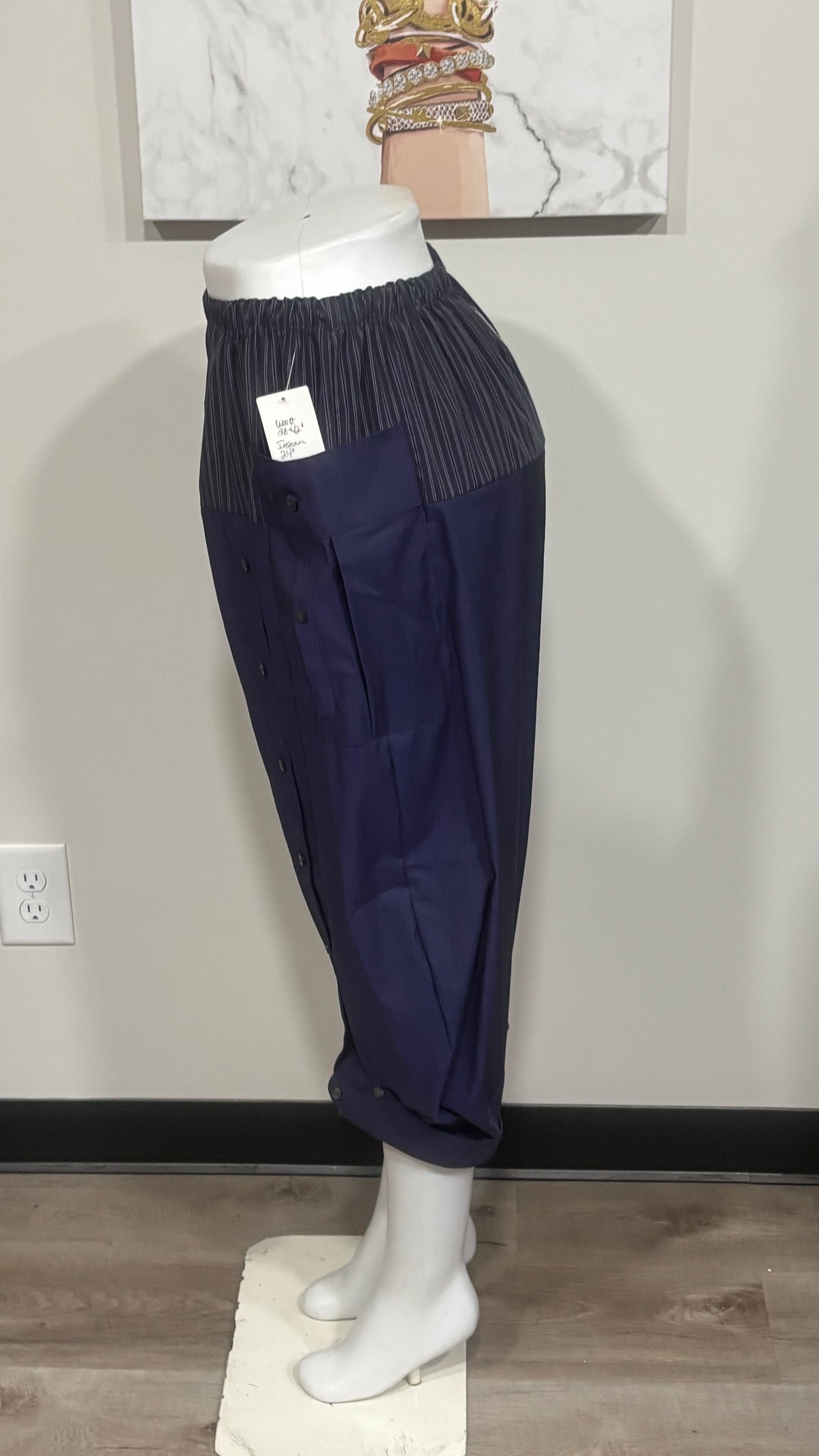 Upcycled Men’s Shirt Balloon Pants | Handmade| One of a Kind