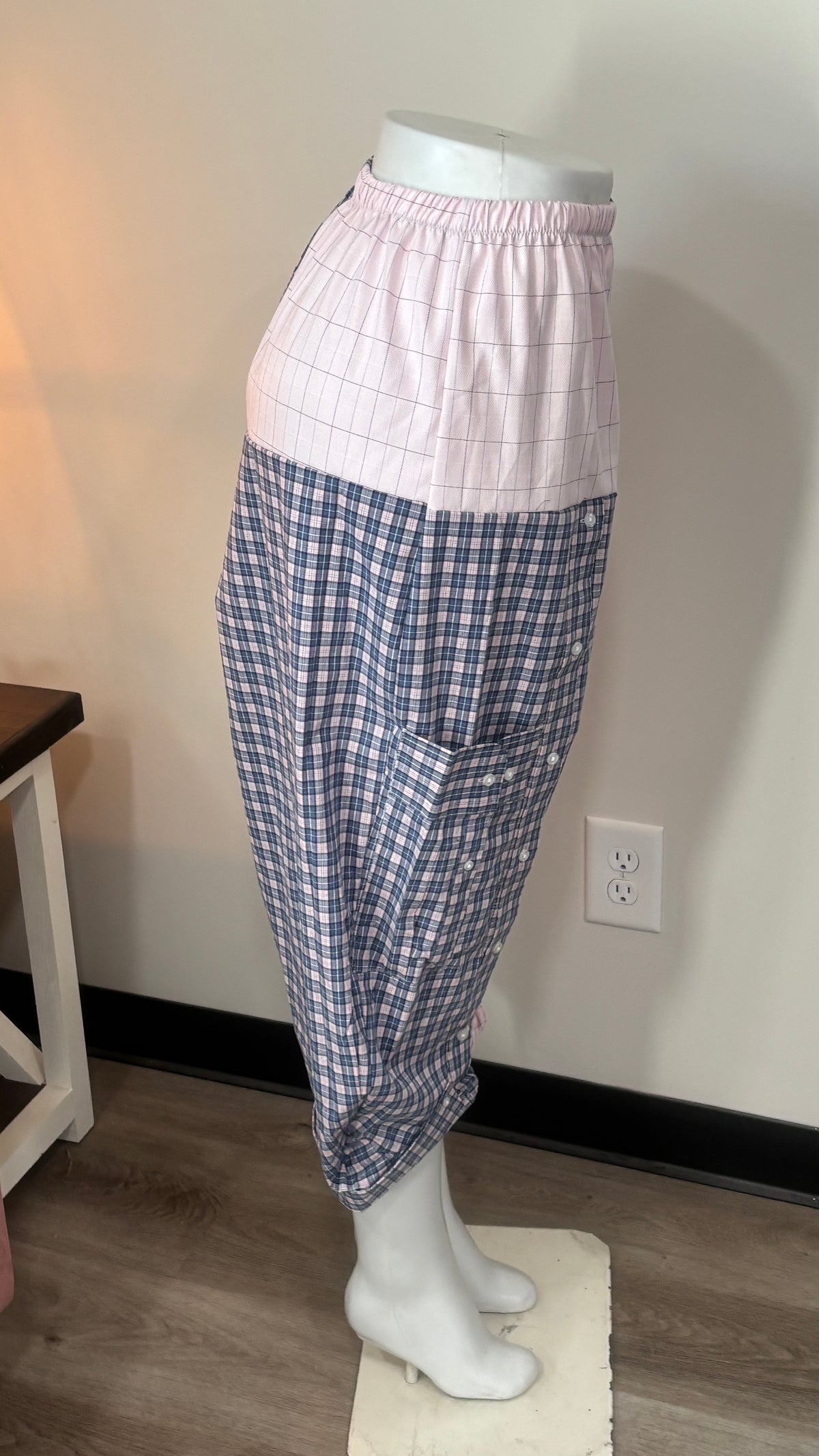 Upcycled Men’s Shirt Balloon Pants | Handmade| One of a Kind