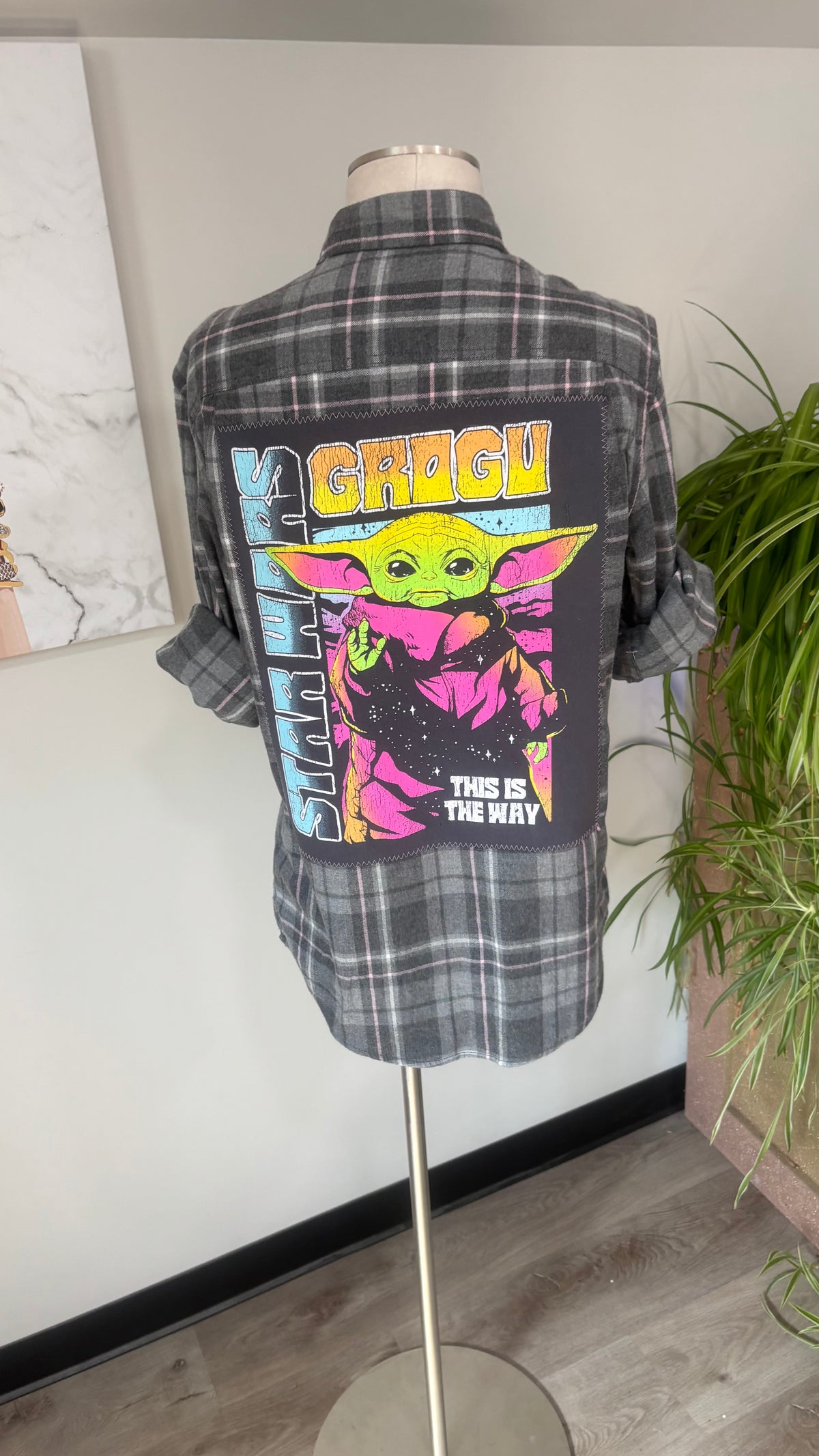 Grogu This Is The Way - Refashioned Flannel