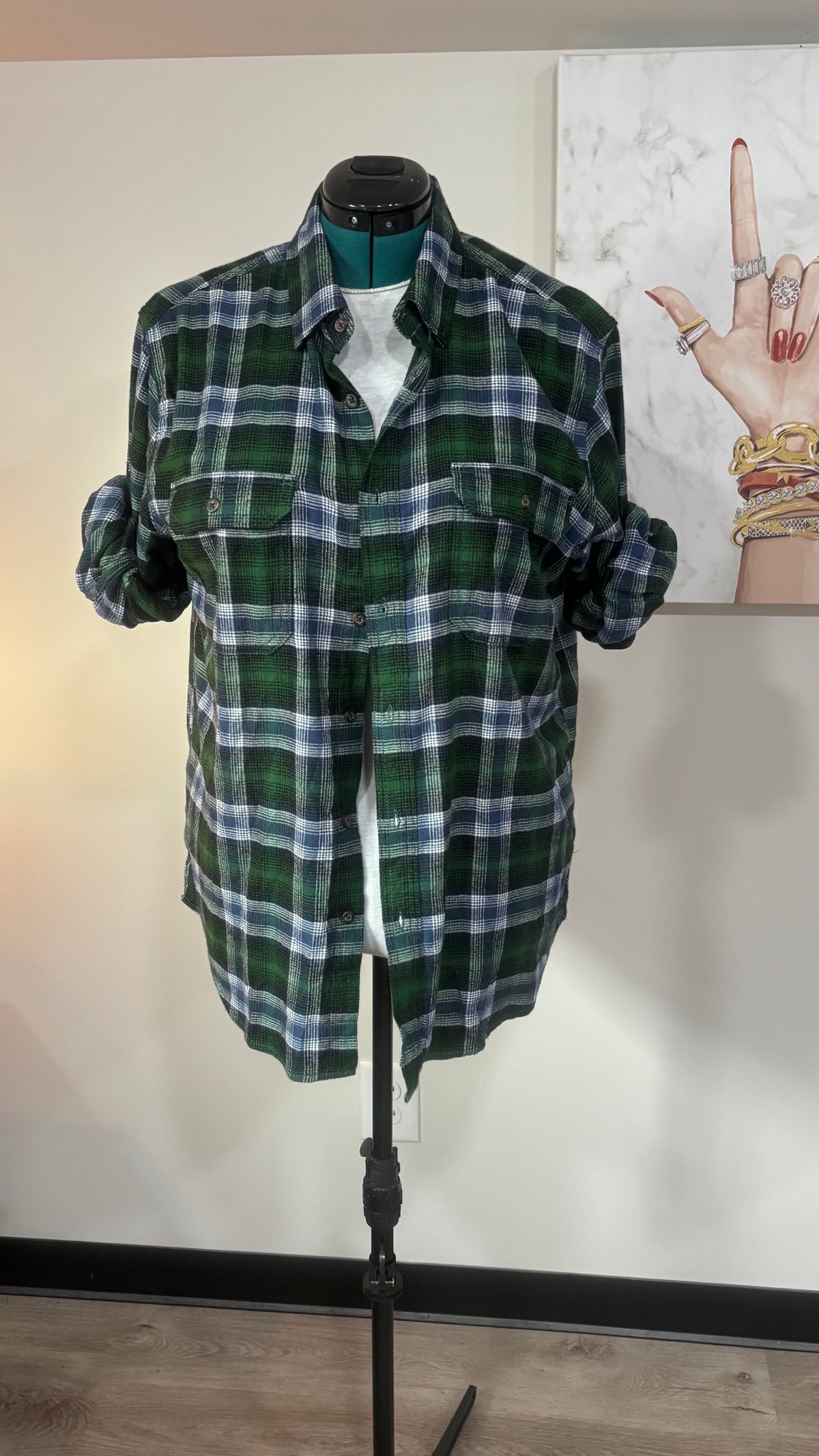 Yoda - Refashioned Flannel