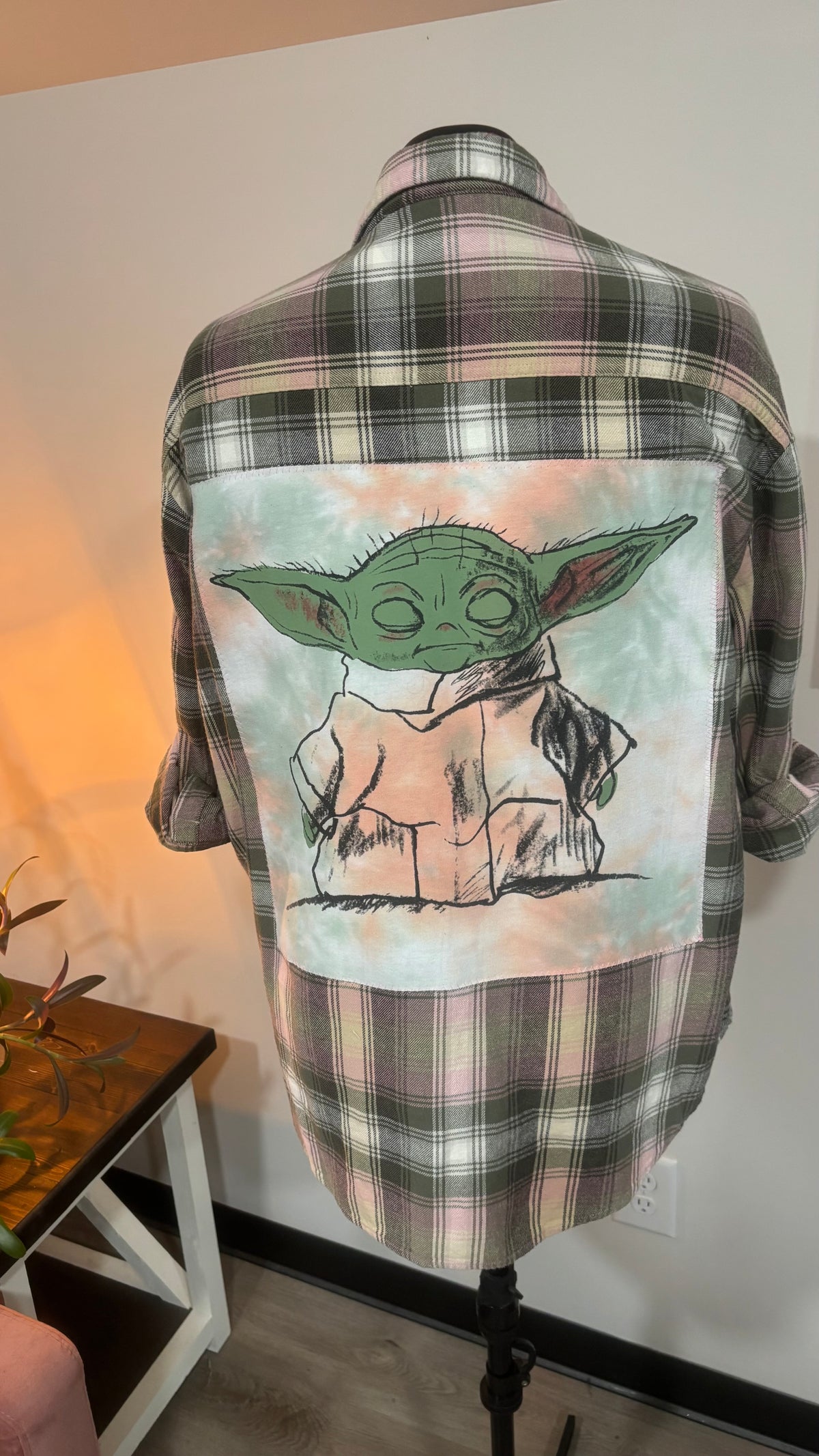Yoda - Refashioned Flannel