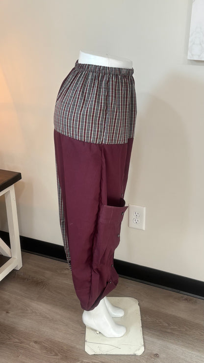 Upcycled Men’s Shirt Balloon Pants | Handmade| One of a Kind