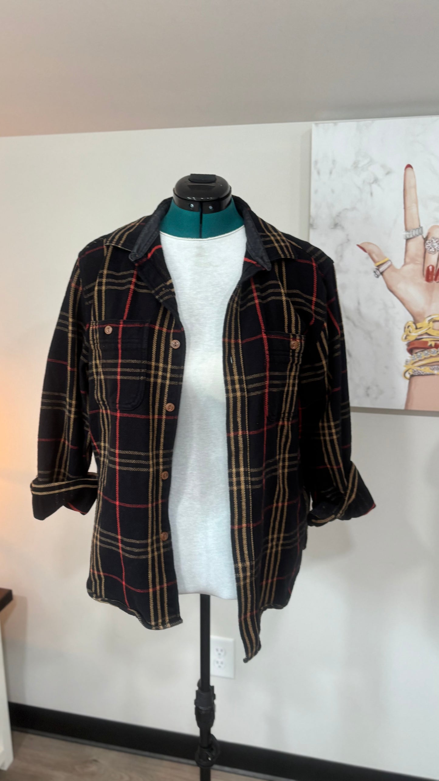 Boris the Wolf - Refashioned Flannel