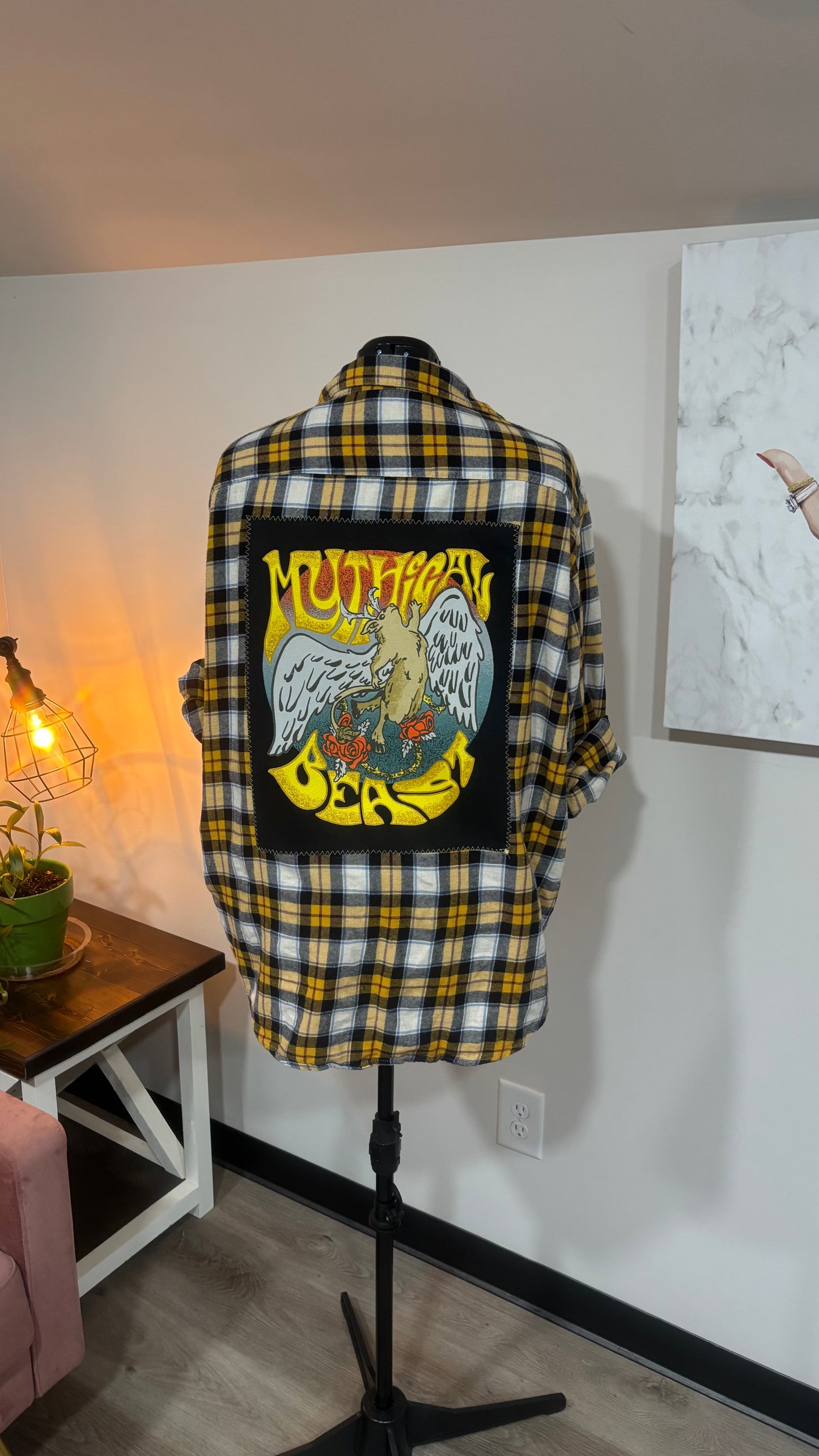 Mythical Beast- Refashioned Flannel