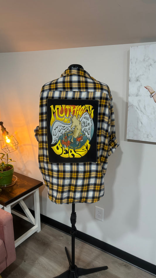 Mythical Beast- Refashioned Flannel