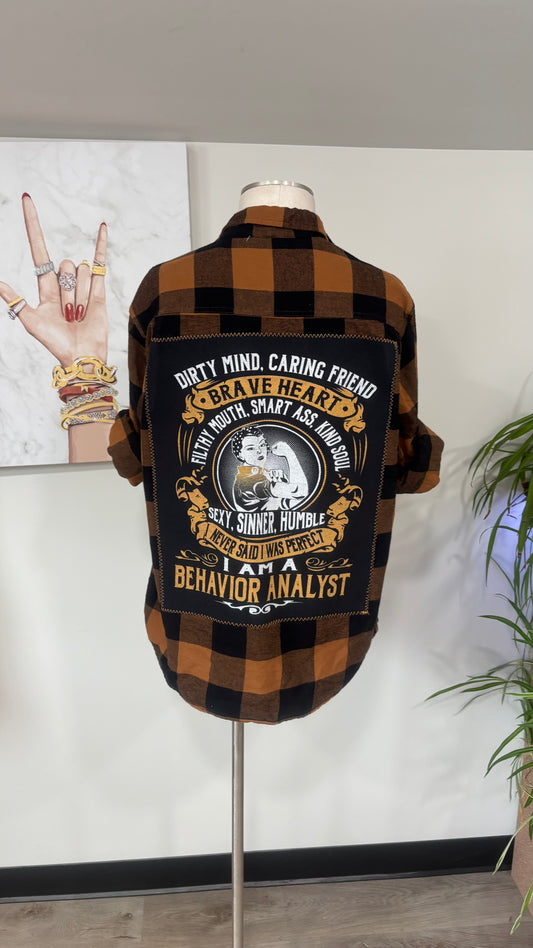 I Am A Behavior Analyst - Refashioned Flannel
