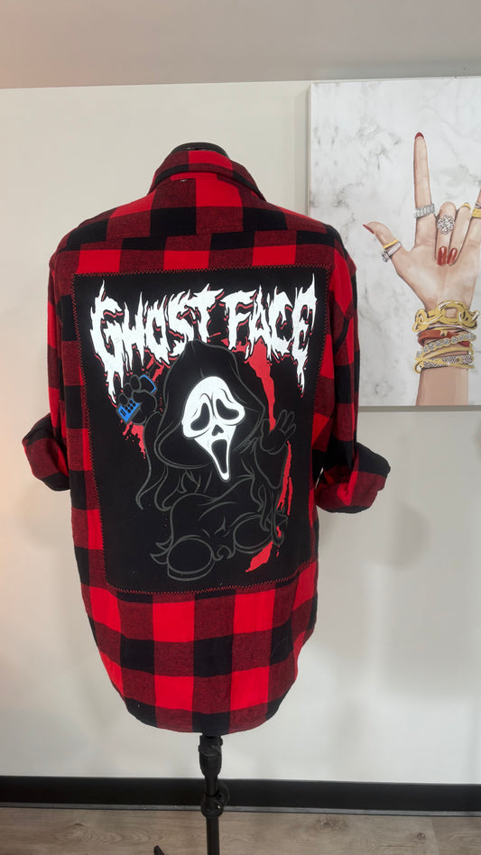 Ghostface - Refashioned Flannel