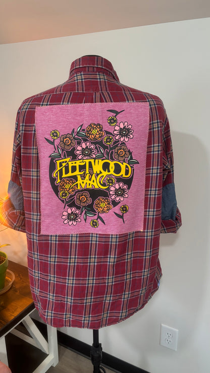 Fleetwood Mac - Refashioned 100% Cotton Mens Shirt