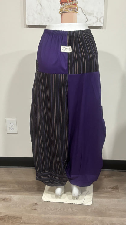 Upcycled Men’s Shirt Balloon Pants | Handmade| One of a Kind