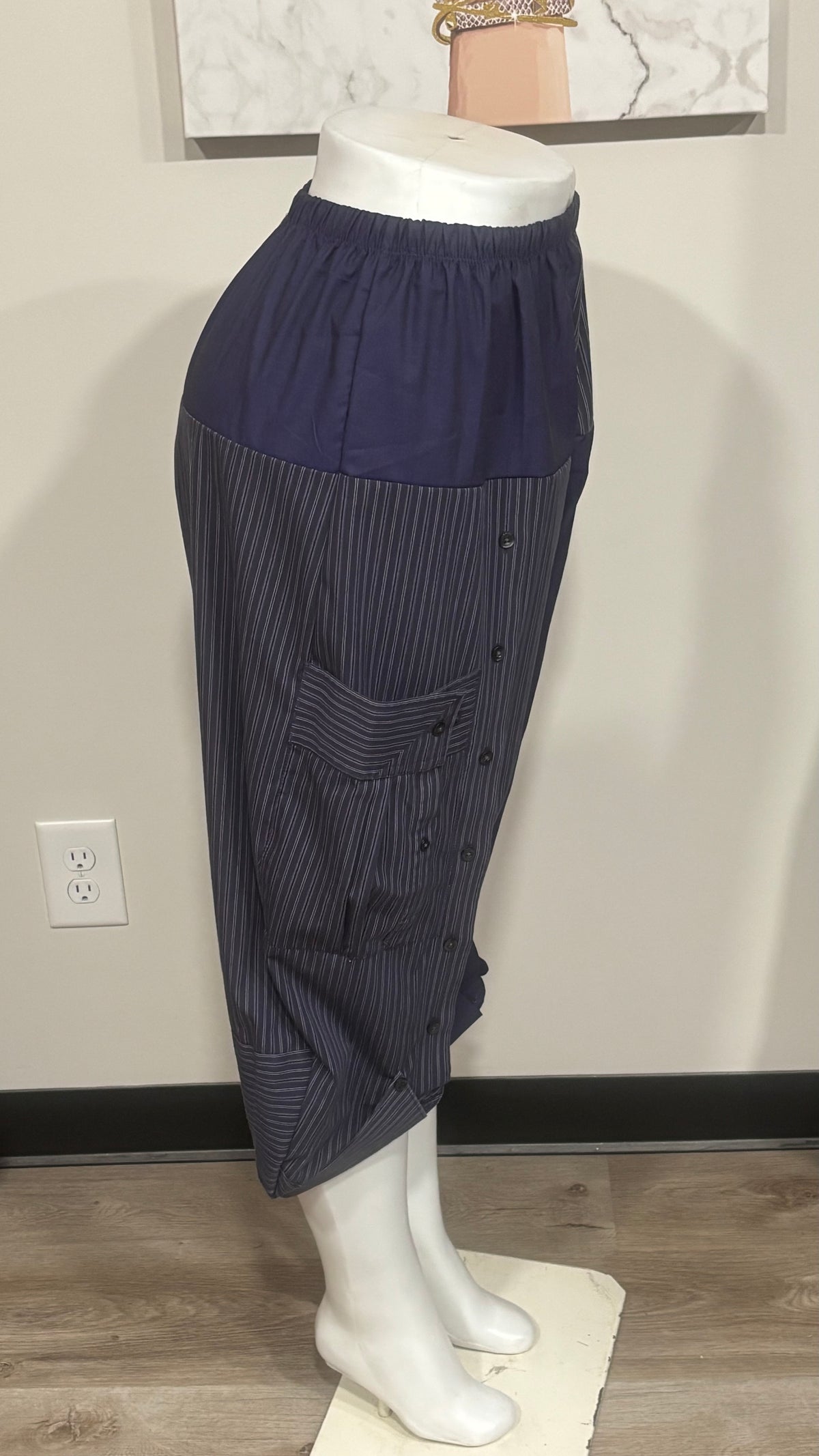 Upcycled Men’s Shirt Balloon Pants | Handmade| One of a Kind