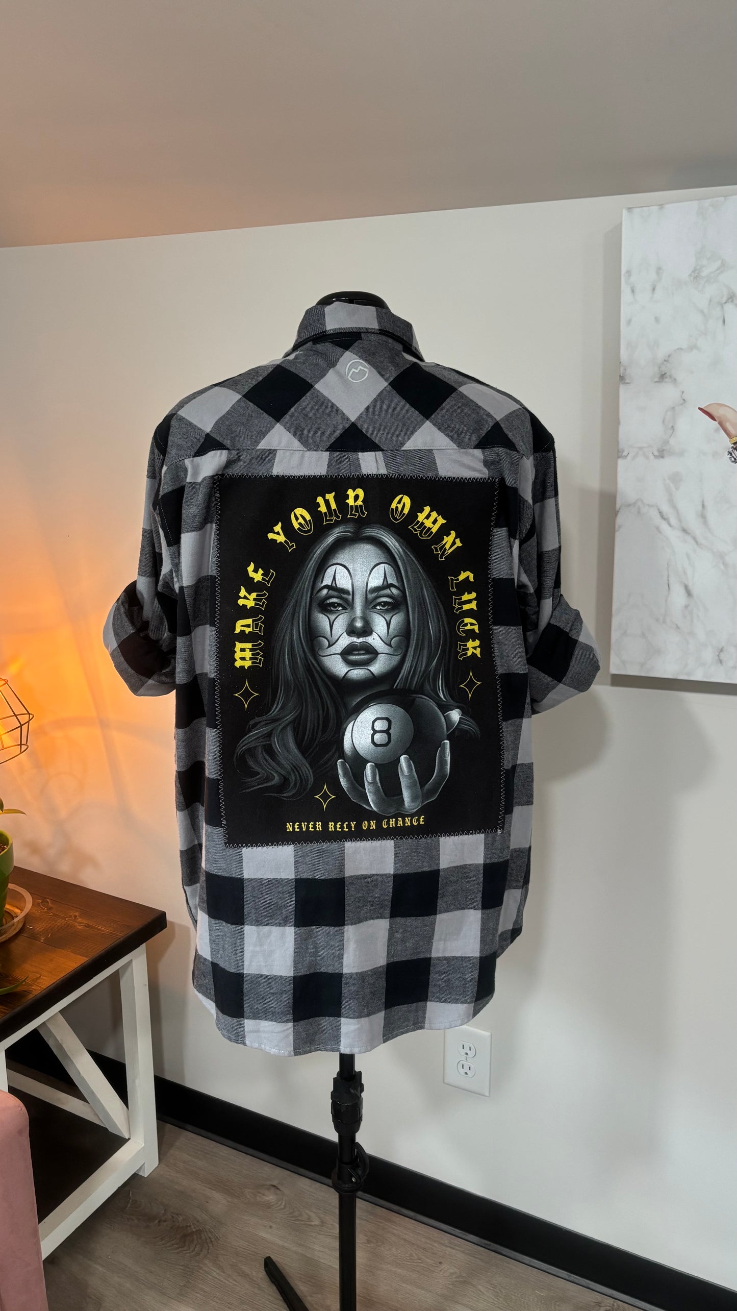 Make Your Own Luck 8-Ball - Refashioned Flannel