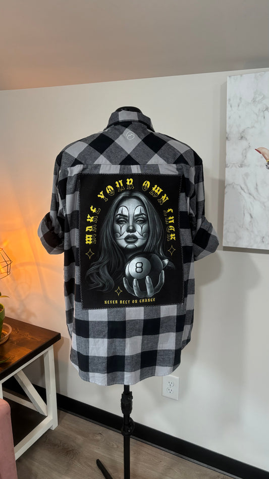 Make Your Own Luck 8-Ball - Refashioned Flannel