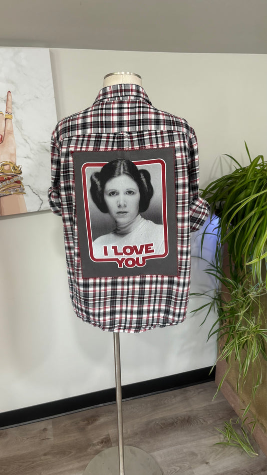 Princess Leia - Refashioned Flannel