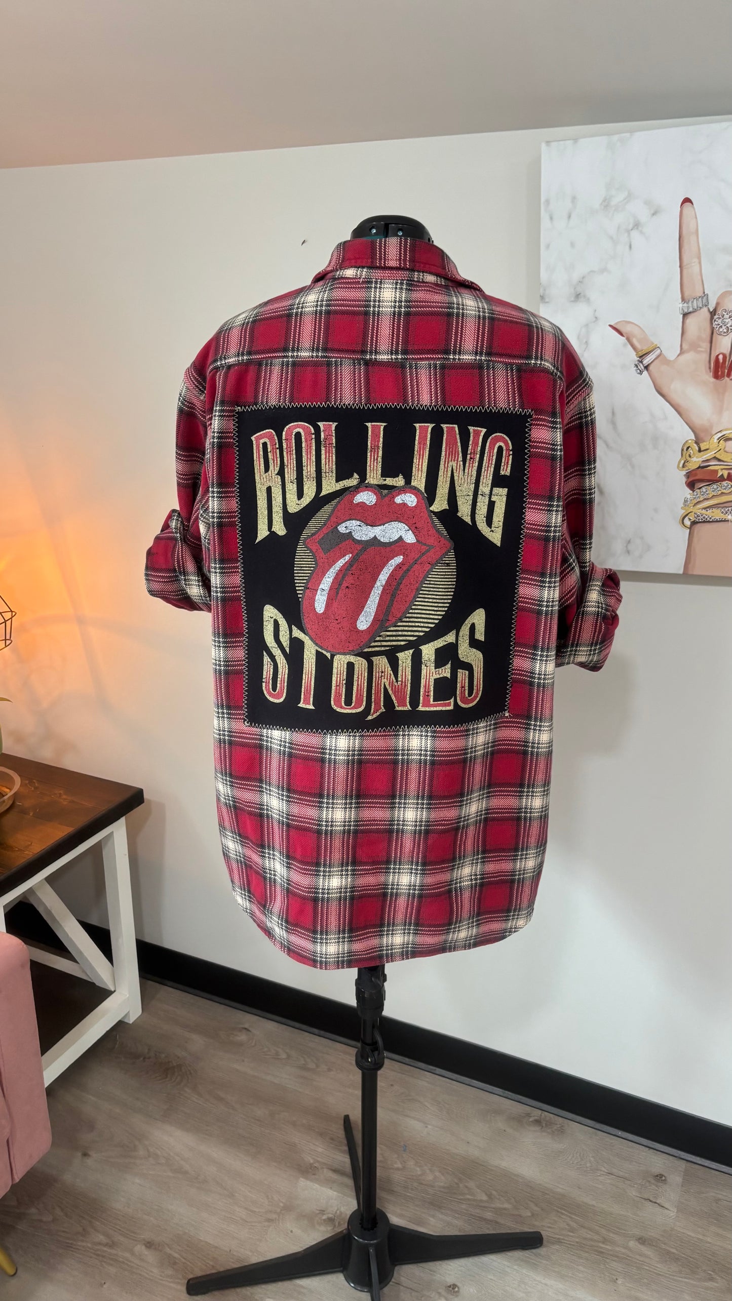 Rolling Stones - Refashioned Flannel