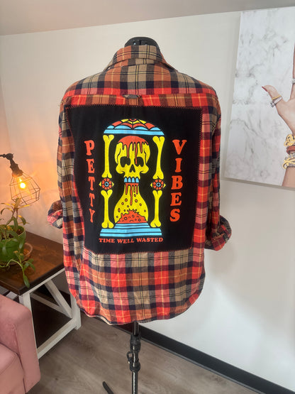Petty Vibes- Refashioned Flannel