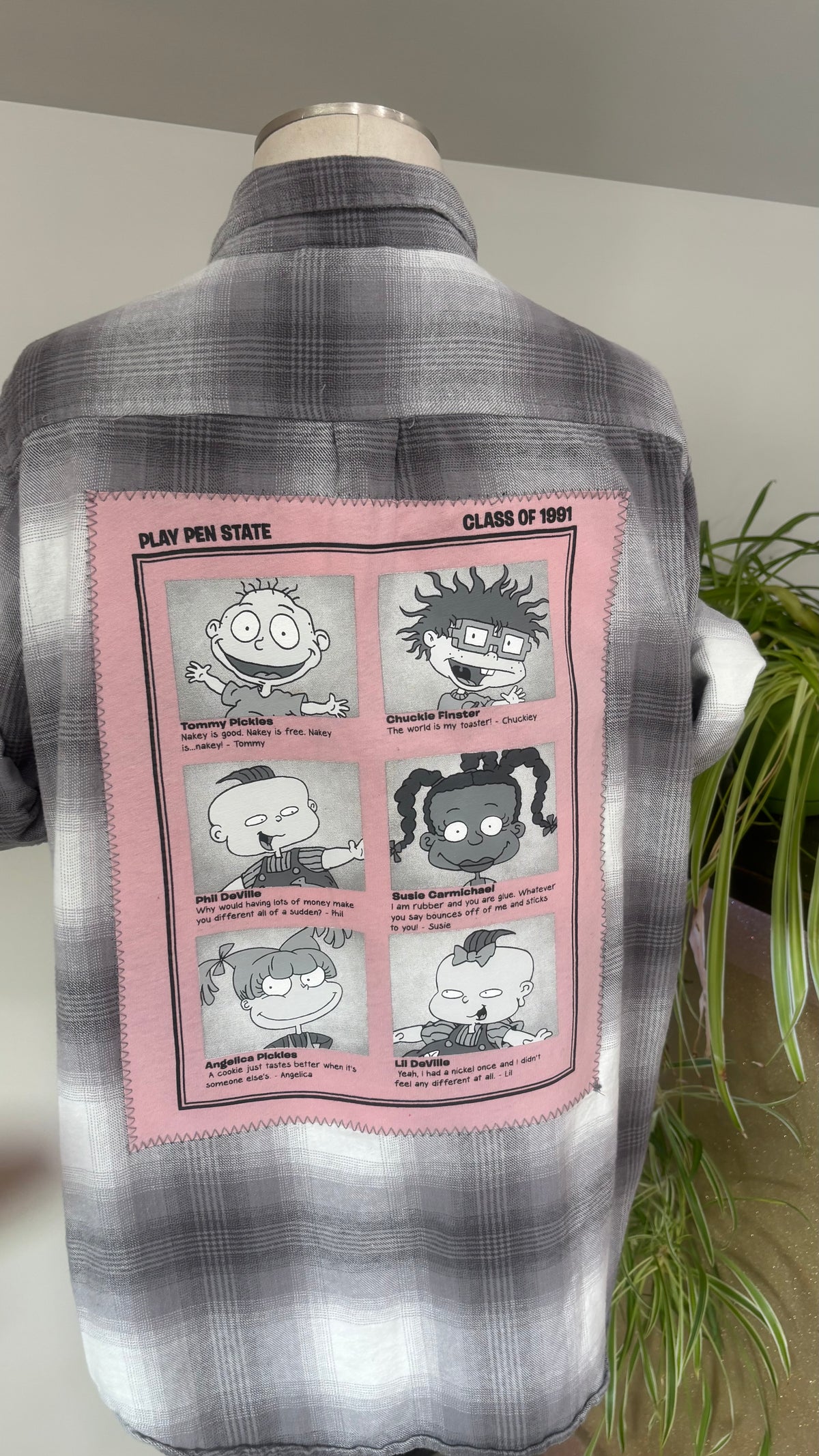 Rug Rats Class of 1991- Refashioned Flannel